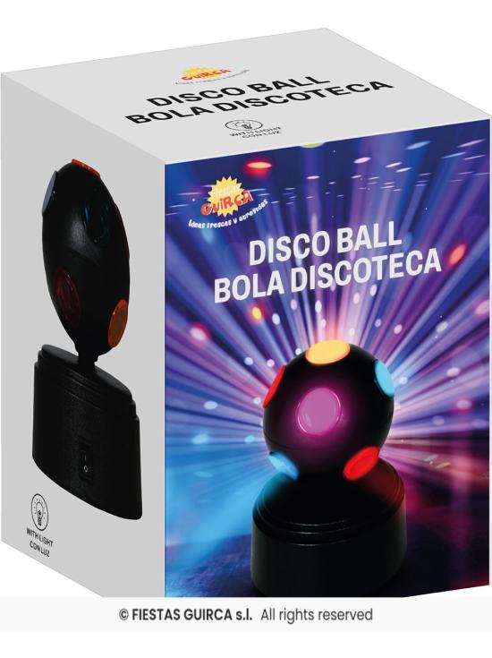 Bola de Discoteca LED Negra (9x9x12 cm)