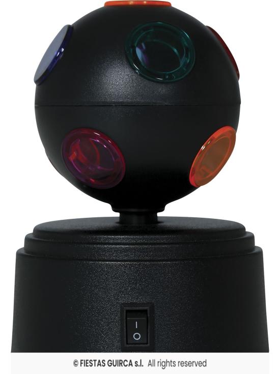 Bola de Discoteca LED Negra (9x9x12 cm)