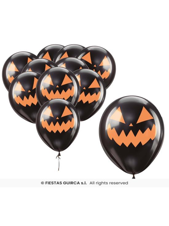 Bolsa 10 globos Fiesta Halloween 30 cms
