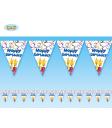 BOLSA 12 BANDERAS "HAPPY BIRTHDAY" 320 CMS