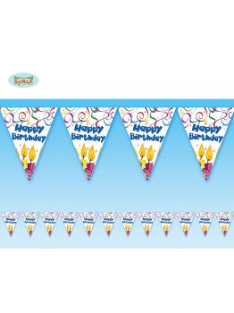 BOLSA 12 BANDERAS "HAPPY BIRTHDAY" 320 CMS