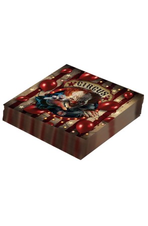 Bolsa 12 Servilletas Payasos Asesinos 33 x 33 cms