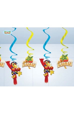 Bolsa 5 Colgantes  para decorar fiestas Hawaianas.