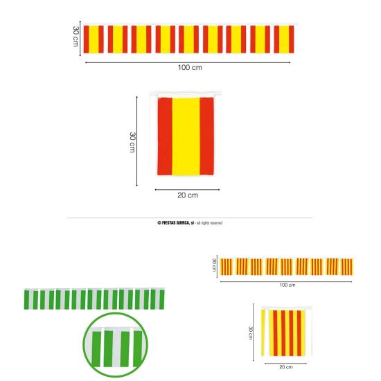 Bolsa 50m banderas regional . 20 x 30 cms Bolsa 50m banderas regional . 20 x 30 cms
