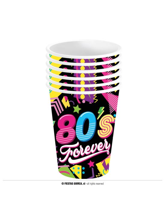 Bolsa 6 vasos años 80 240 ml 9 cms