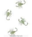 Bolsa 8 escorpiones glow in the dark, 5 cms.