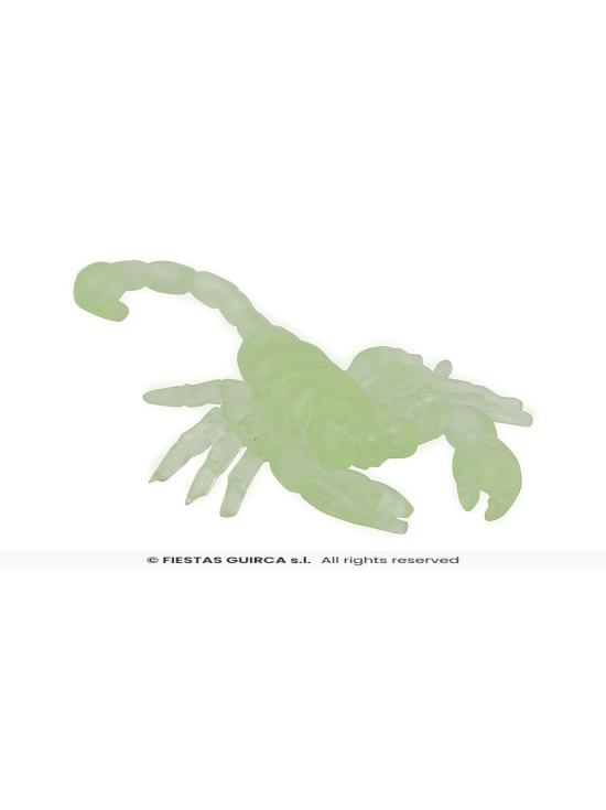 Bolsa 8 escorpiones glow in the dark, 5 cms.
