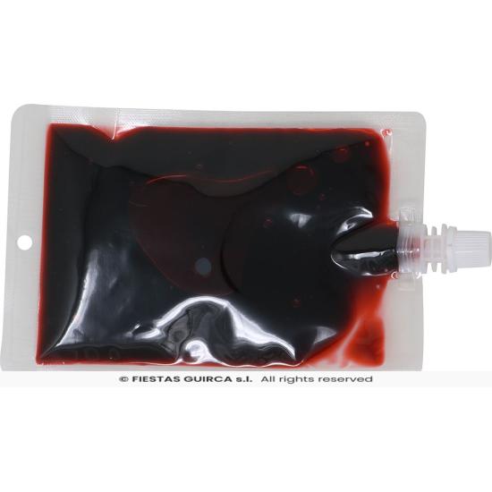 Bolsa ensangrentada con cuerda de 150 cms.