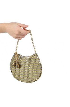 Bolso Disco Dorado