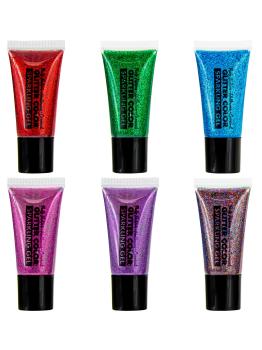 Purpurina de Colores en tubo dispensador de Gel 25 ml