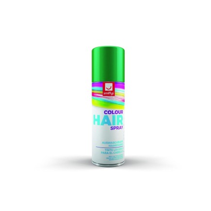 Bote Spray de color para pelo, verde, 125ml