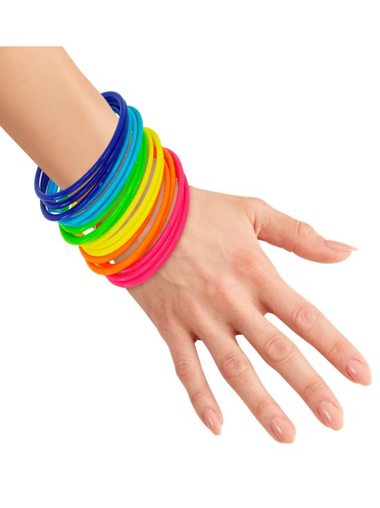 Brazaletes Neón Multicolores – Pack 18 u.