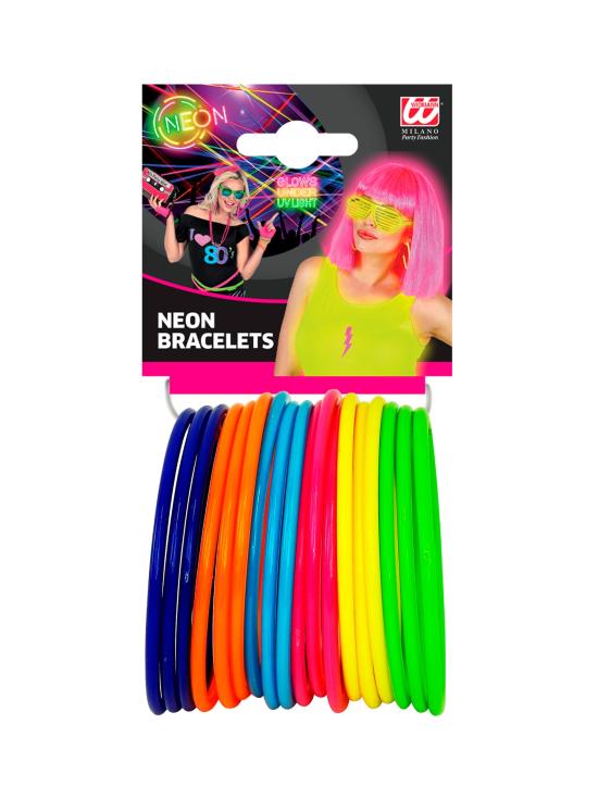 Brazaletes Neón Multicolores – Pack 18 u.