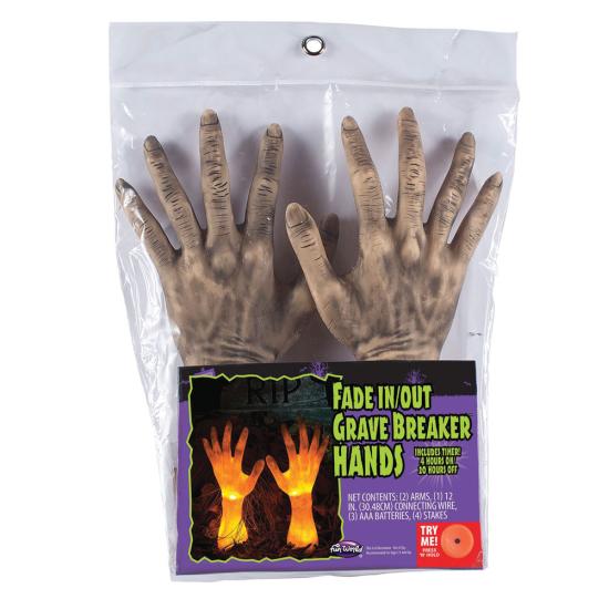 Brazos rompetumbas con aparición y desaparición gradual