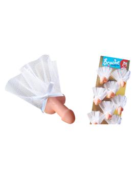 Broche de Pene con tul.