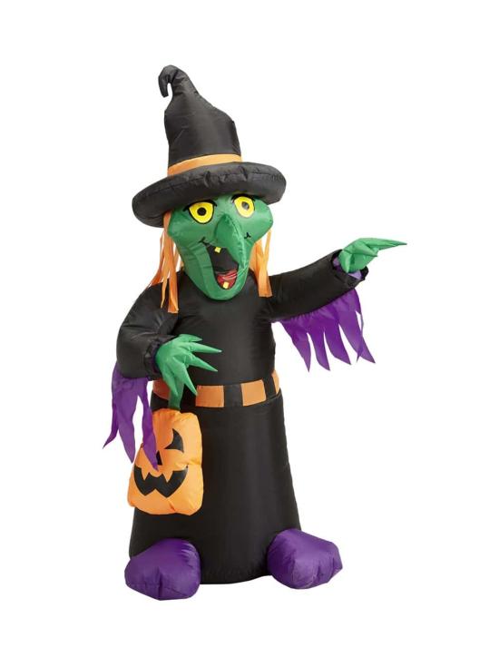 Bruja Hinchable Luminosa Halloween 122 cms