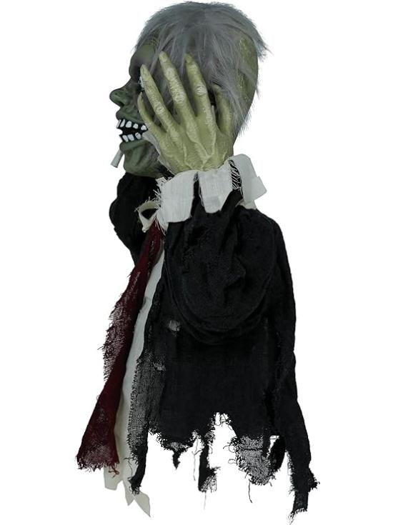 Busto de Zombie con Luz, Sonido y Movimiento (55 cm)