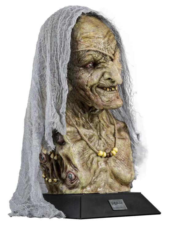 Busto Decorativo de Bruja Ghoulish para Halloween – 38 cm