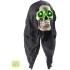 Calavera Con ojos Led Verdes y Movimiento 48 cms