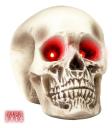 Calavera con ojos rojos luminosos 22 cms
