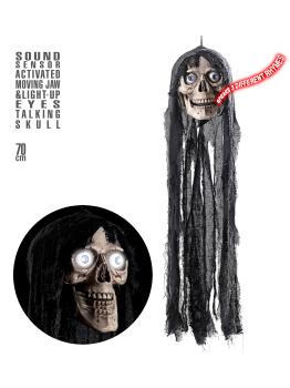 Calavera parlante decorativa