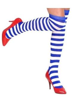 Calcetines Altos Rayas Azules