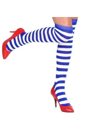 Calcetines Altos Rayas Azules