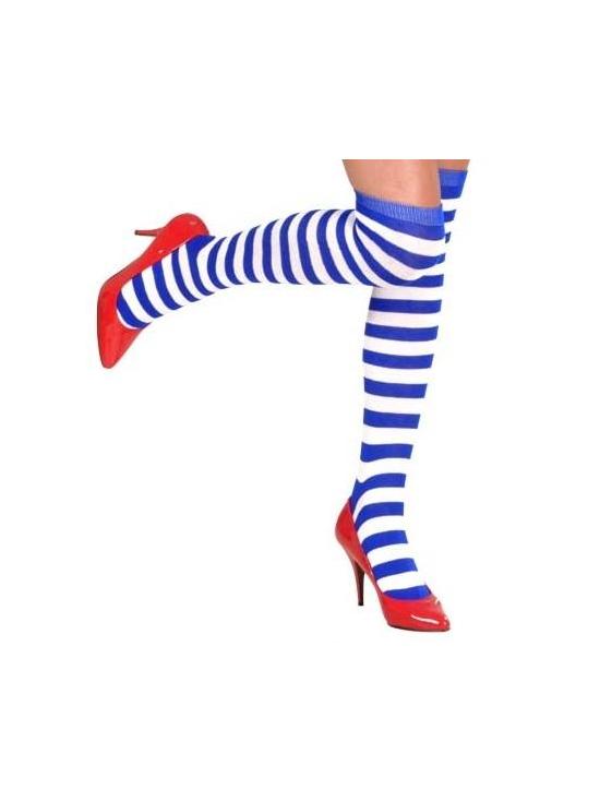 Calcetines Altos Rayas Azules