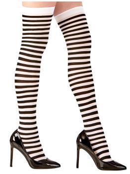 Calcetines Rayas Blancas y Negras para adulta