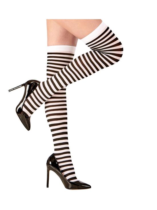 Calcetines Rayas Blancas y Negras para adulta