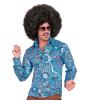 Camisa años 70 adulto Blue mandala