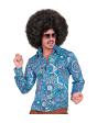 Camisa años 70 adulto Blue mandala