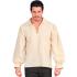 Camisa beige de personaje histórico.