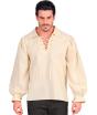 Camisa beige de personaje histórico.