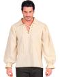Camisa beige de personaje histórico.