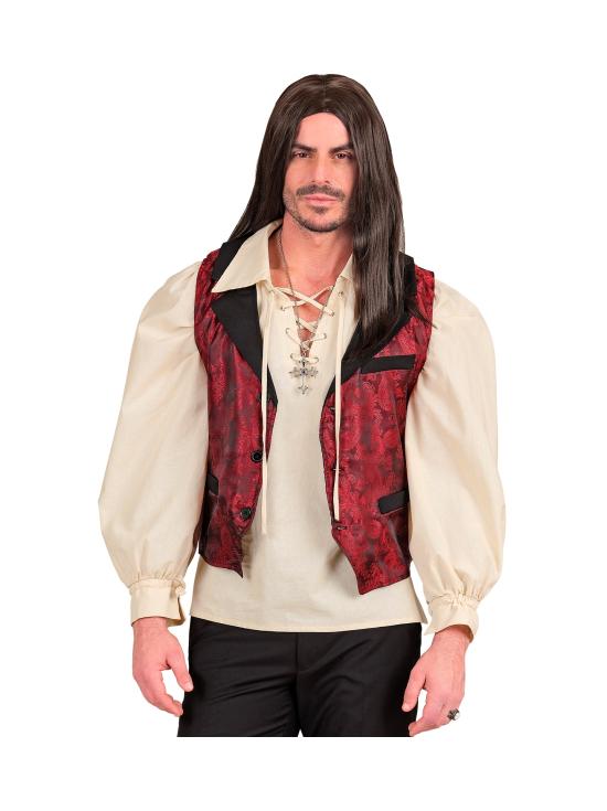 Camisa beige de personaje histórico.