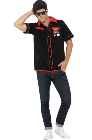 Camisa Bolos Años 50 para adulto