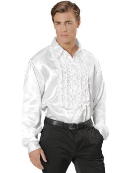 Camisa Disco Blanca Años 70 adulto