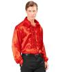 Camisa Disco Roja Años 70 adulto