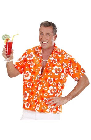 Camisa Hawaiana Orange . ita