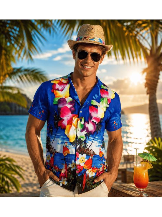 Camisa Hawaiana Turista adulto