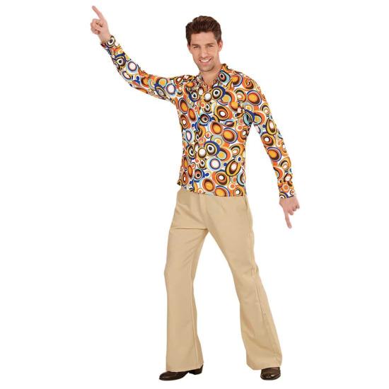 Camisa  Años 70 Flower Power Hombre Camisa  Años 70 Flower Power Hombre