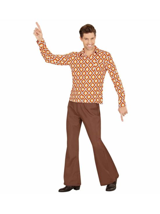 Camisa Años 70 para Adulto – Retro Disco Fiesta Carnaval