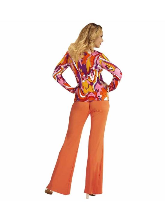 Camisa Mujer de los Años 70 Orchids