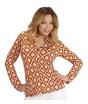 Camisa Mujer Años 70 Rombos ^