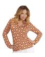 Camisa Mujer Años 70 Rombos ^
