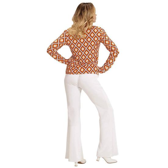 Camisa Mujer Años 70 Rombos ^