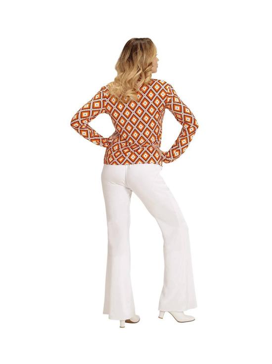 Camisa Mujer Años 70 Rombos ^
