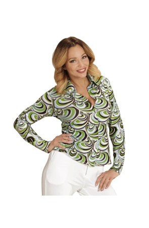 Camisa Mujer Años 70 Waves*