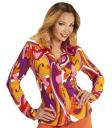 Camisa Mujer de los Años 70 Orchids